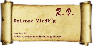 Reizner Virág névjegykártya